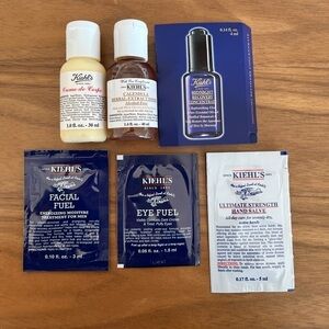KIEHL'S Travel Size Creme de Corps + Travel Size Calendula Toner + 4 Samples